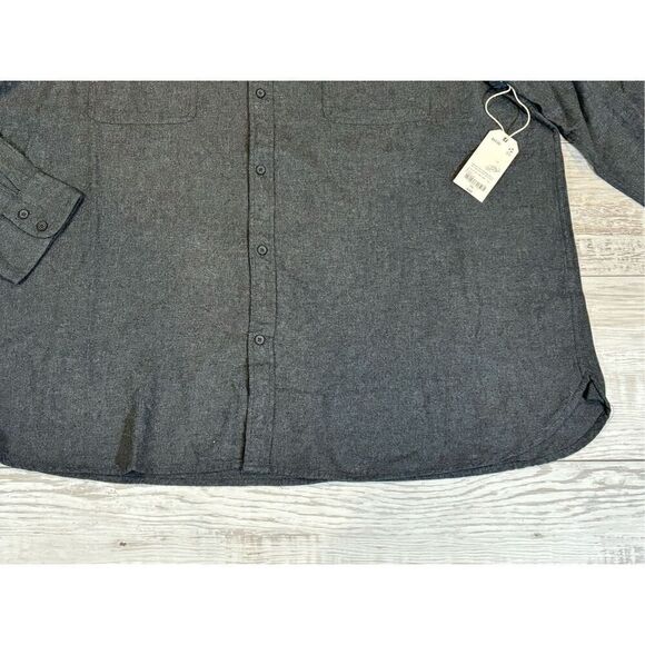 Mutual Weave big and tall men’s long sleeve gray button up shirt, size 2X - Picture 5 of 12